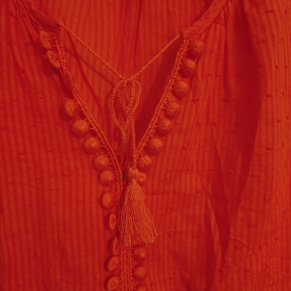 Madewell Peekaboo Pom-Pom Top SZ.XS - Picture 5 of 10